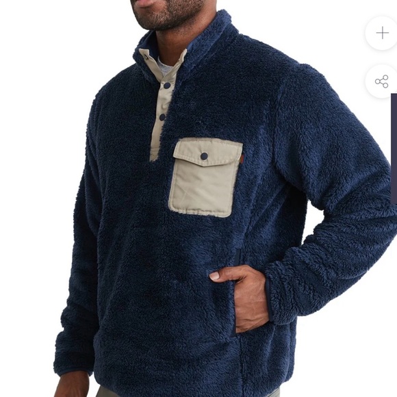 Marine Layer Navy Fleece with Tan Detail
COLLECTION
RE-SPUN SHERPA CORBET - Picture 2 of 7